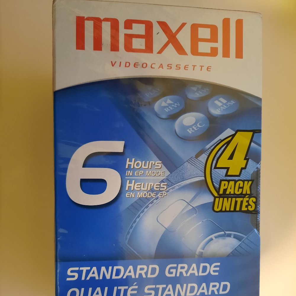 Maxwell vhs 4 pack New